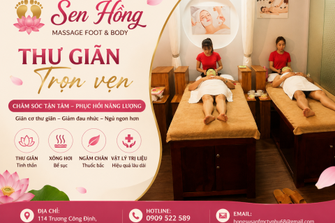 Gội đầu dưỡng sinh Vũng Tàu – Thư giãn đỉnh cao tại Spa & Massage Sen Hồng